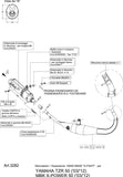 Impianto Di Scarico Completo Catalizzato E Con Omologazione Suono X-Fight Acciaio - Leovince Compatibile Con Yamaha Tzr 50 (2003-2013)