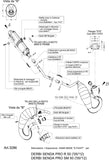 Impianto Di Scarico Completo Catalizzato E Con Omologazione Suono X-Fight Acciaio - Leovince Compatibile Con Derbi Senda Drd Pro R - Sm 50 (2005-2012)