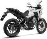Terminale Di Scarico Senza Omologazione Suono Gp Corsa Evo Carbonio - Leovince Compatibile Con Honda Cbr 500 R (2019-2023)