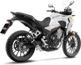 Exhaust Tip Without Sound Certification Gp Corsa Carbon Fiber - Leovince Compatible With Honda Cb 500 F (2019-2023)