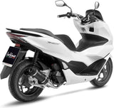 Impianto Di Scarico Completo Non Catalizzato E Senza Omologazione Suono Gp Corsa Evo Carbonio - Leovince Compatibile Con Honda Pcx 125 (2021-2024)