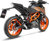 Terminale Di Scarico Senza Omologazione Suono Gp Corsa Evo Carbonio - Leovince Compatibile Con Ktm 390 Duke (2021-2023)