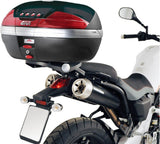 Monolock Silver Top Case - 32 Lt Technopolymer - Givi Compatible With Yamaha Mt-03 660 (2006-2014)