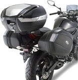 Monokey Trekker Aluminium Top Case - 33 Lt Trekker Aluminium - Givi Compatible With Yamaha Xj6 600 (2009-2012)