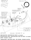Complete Catalytic Exhaust System With Sound Certification Hand Made Tt Black Aluminum - Leovince Compatible With Yamaha Spy (1995-1998)