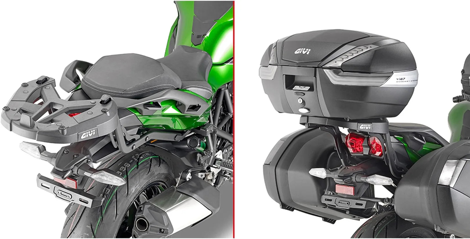 Bauletto Monokey Trekker Outback Evo Smart Alluminio 58 Lt Trekker Outback Evo Smart Alluminio - Givi Compatibile Con Kawasaki Ninja H2 Sx (2018-2024)