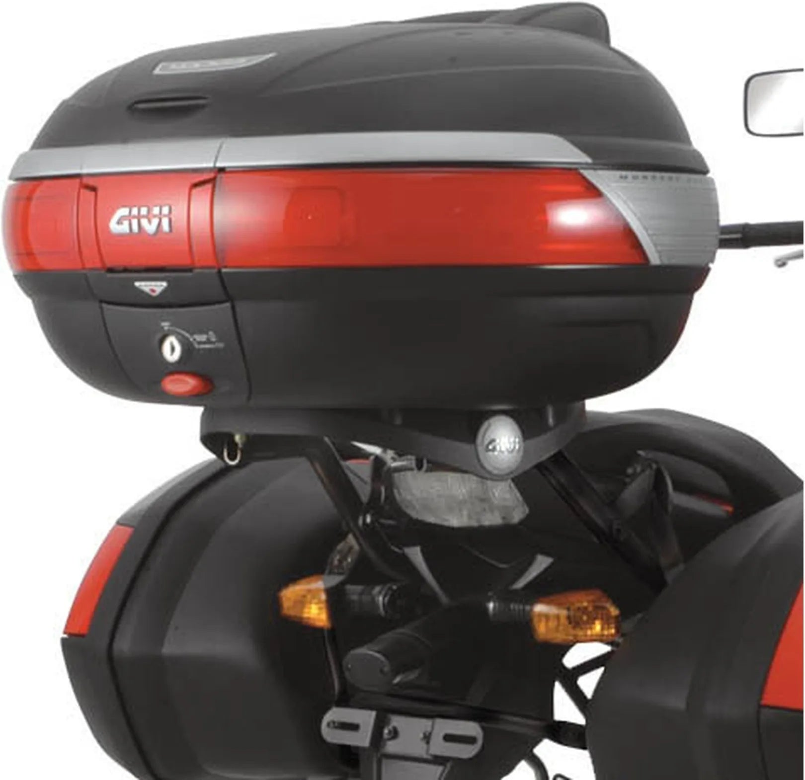 Bauletto Monokey Trekker Alaska Alluminio Nero 44 Lt Trekker Alaska Alluminio - Givi Compatibile Con Kawasaki Versys 650 (2006-2009)