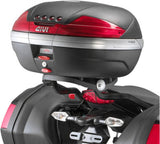 Monolock Silver Top Case - 32 Lt Technopolymer - Givi Compatible With Kawasaki Er-6 N (2009-2011)