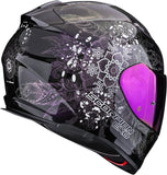 Casco Integrale Per Moto Scorpion Exo Exo-491 Polycarbonate Nero Camaleonte Dream Taglia Xs