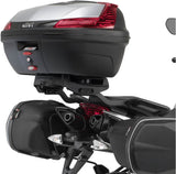 Monolock Riviera Black Tech Top Case - 46 Lt Riviera Technopolymer - Givi Compatible With Aprilia Shiver 750 (2010-2020)