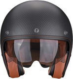 Casco Urban Per Moto Scorpion Exo Belfast Evo Carbon Carbon Fiber Nero Opaco Solid Taglia Xxl