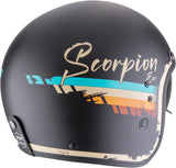Casco Urban Per Moto Scorpion Exo Belfast Evo Ultra Tct Nero Opaco Beige Adonis Taglia Xxl