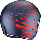 Casco Urban Per Moto Scorpion Exo Belfast Evo Ultra Tct Blu Rosso Opaco Dawg Taglia Xl