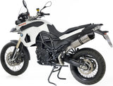 Terminale Di Scarico Senza Omologazione Suono Lv One Evo Acciaio Fondello Carbonio - Leovince Compatibile Con Bmw F 650 Gs (2008-2012)
