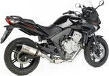 Terminale Di Scarico Senza Omologazione Suono Lv One Evo Acciaio Fondello Carbonio - Leovince Compatibile Con Honda Cbf 600 N (2005-2011)