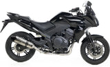 Terminale Di Scarico Con Omologazione Suono Lv One Evo Acciaio Fondello Carbonio - Leovince Compatibile Con Honda Cbf 1000 - St (2010-2013)