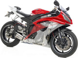 Impianto Di Scarico Completo Non Catalizzato E Senza Omologazione Suono Factory S Acciaio Fondello Carbonio - Leovince Compatibile Con Yamaha Yzf-R6 (2006-2021)