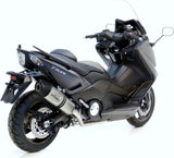 Impianto Di Scarico Completo Catalizzato E Con Omologazione Suono Lv One Evo Acciaio Fondello Carbonio - Leovince Compatibile Con Yamaha Xp 530 T-Max (2012-2016)