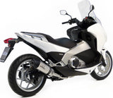 Terminale Di Scarico Senza Omologazione Suono Lv One Evo Acciaio Fondello Carbonio - Leovince Compatibile Con Honda Integra 700 - Dct (2012-2013)