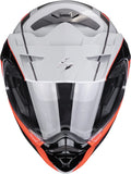 Casco Integrale Per Moto Scorpion Exo Adx-2 Polycarbonate Grigio Rosso Kamps Taglia Xs