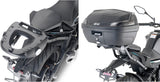 Monolock Vision Black Top Case - 34 Lt Vision Technopolymer - Givi Compatible With Cfmoto 650 Nk (2021-2024)