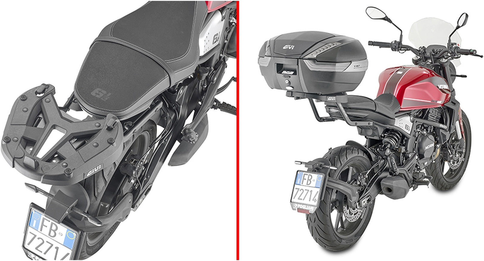 Attacco Posteriore Per Bauletto Monokey - Givi Compatibile Con Moto Morini Seiemmezzo Str 650 (2022-2024)