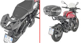 Monokey Carbon Look Tech Top Case - 47 Lt Technopolymer - Givi Compatible With Moto Morini Seiemmezzo Str 650 (2022-2024)