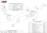 Terminale Di Scarico Catalizzato E Con Omologazione Suono Gp Carbonio - Mivv Compatibile Con Aprilia Tuono V4 (2010-2016)