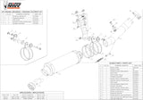 Terminale Di Scarico Catalizzato E Con Omologazione Suono Gp Inox Nero - Mivv Compatibile Con Aprilia Rsv4 Aprc (2011-2016)