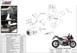 Terminale Di Scarico Non Catalizzato E Senza Omologazione Suono Mk3 Inox - Mivv Compatibile Con Aprilia Tuono V4 1100 (2018-2020)