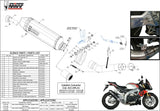 Terminale Di Scarico Catalizzato E Con Omologazione Suono Speed Edge Inox Nero Carbonio - Mivv Compatibile Con Aprilia Tuono V4 1100 (2018-2020)