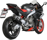 Impianto Di Scarico Completo Non Catalizzato E Con Omologazione Suono Delta Race Carbonio Carbonio - Mivv Compatibile Con Aprilia Rs 660 (2020-2024)