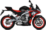 Impianto Di Scarico Completo Catalizzato E Con Omologazione Suono Delta Race Inox Carbonio - Mivv Compatibile Con Aprilia Tuono 660 (2021-2024)