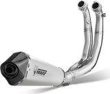 Complete Exhaust System Without Catalytic Converter And Without Sound Certification Delta Race Stainless Steel Carbon - Mivv Compatible With Aprilia Rs 660 (2020-2024)