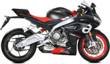 Complete Exhaust System Without Catalytic Converter And Without Sound Certification Delta Race Stainless Steel Carbon - Mivv Compatible With Aprilia Rs 660 (2020-2024)