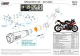 Non-Catalytic Exhaust Tip With Sound Certification Delta Race Carbon Carbon - Mivv Compatible With Aprilia Rsv4 (2017-2020)