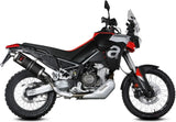Impianto Di Scarico Completo Non Catalizzato E Con Omologazione Suono Dakar Inox Nero - Mivv Compatibile Con Aprilia Tuareg 660 (2022-2024)