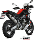 Terminale Di Scarico Con Omologazione Suono Dakar Inox - Mivv Compatibile Con Aprilia Tuareg 660 (2022-2024)