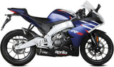 Impianto Di Scarico Completo Non Catalizzato E Con Omologazione Suono Delta Race Inox Nero Carbonio - Mivv Compatibile Con Aprilia Rs 125 (2021-2024)