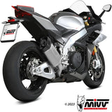 Terminale Di Scarico Catalizzato E Con Omologazione Suono Sr-1 Titanio - Mivv Compatibile Con Aprilia Rsv4 (2021-2024)