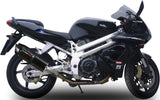 Doppio Terminale Di Scarico Con Omologazione Suono Furore Alluminio Nero - Gpr Compatibile Con Aprilia Sl 1000 Falco (2000-2004)