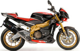 Doppio Terminale Di Scarico Con Omologazione Suono Furore Alluminio Nero - Gpr Compatibile Con Aprilia Tuono R 1000 Factory (2006-2010)