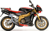 Doppio Terminale Di Scarico Con Omologazione Suono Furore Alluminio Nero - Gpr Compatibile Con Aprilia Tuono R 1000 Factory (2006-2010)
