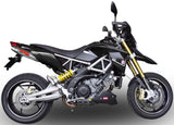Doppio Terminale Di Scarico Senza Omologazione Suono Deeptone Acciaio - Gpr Compatibile Con Aprilia Dorsoduro 750 (2008-2016)