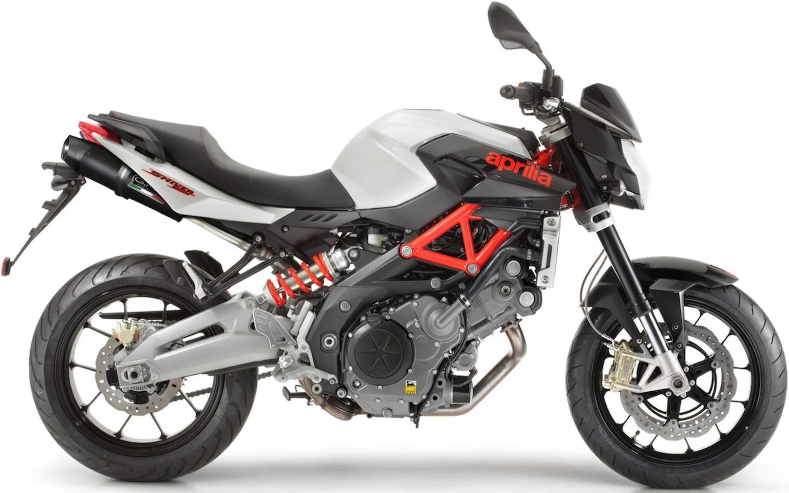 Doppio Terminale Di Scarico Con Omologazione Suono Furore Alluminio Nero - Gpr Compatibile Con Aprilia Shiver 750 Gt (2007-2016)