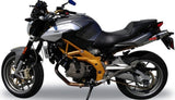 Doppio Terminale Di Scarico Senza Omologazione Suono Deeptone Acciaio - Gpr Compatibile Con Aprilia Shiver 750 Gt (2007-2016)