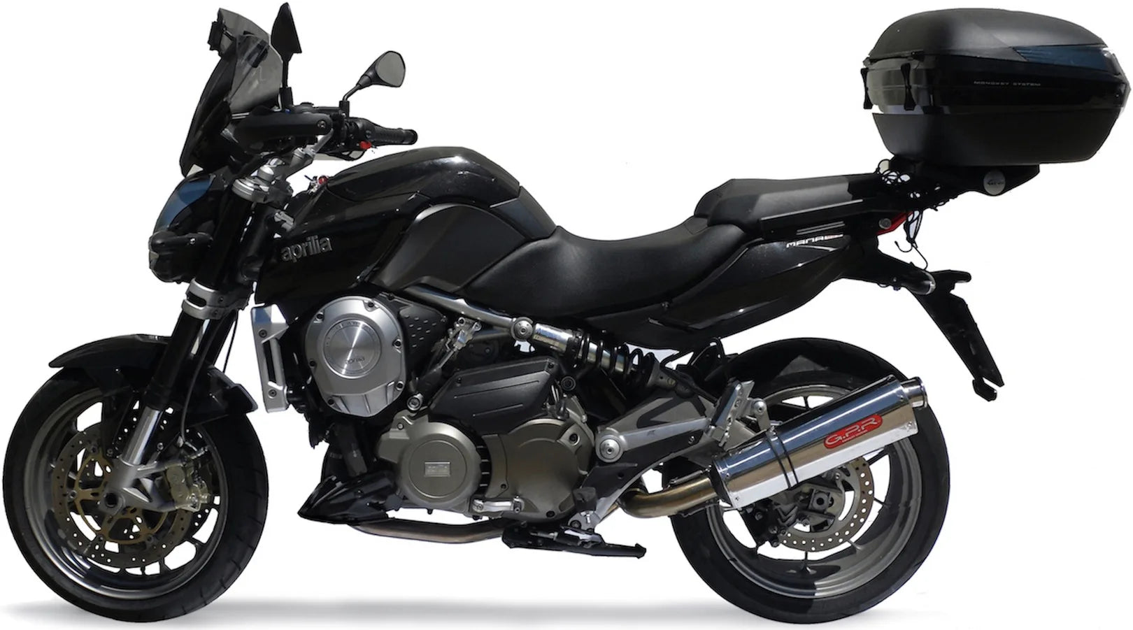 Terminale Di Scarico Con Omologazione Suono Trioval Acciaio - Gpr Compatibile Con Aprilia Mana 850 Gt (2007-2016)