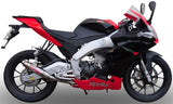 Impianto Di Scarico Completo Catalizzato E Con Omologazione Suono Deeptone Acciaio - Gpr Compatibile Con Aprilia Rs 4 125 (2011-2016)
