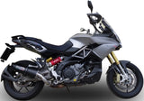 Terminale Di Scarico Con Omologazione Suono Furore Alluminio Nero - Gpr Compatibile Con Aprilia Caponord 1200 (2013-2015)