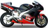 Terminale Di Scarico Con Omologazione Suono Furore Alluminio Nero - Gpr Compatibile Con Aprilia Rsv 1000 - Sp (1998-2003)